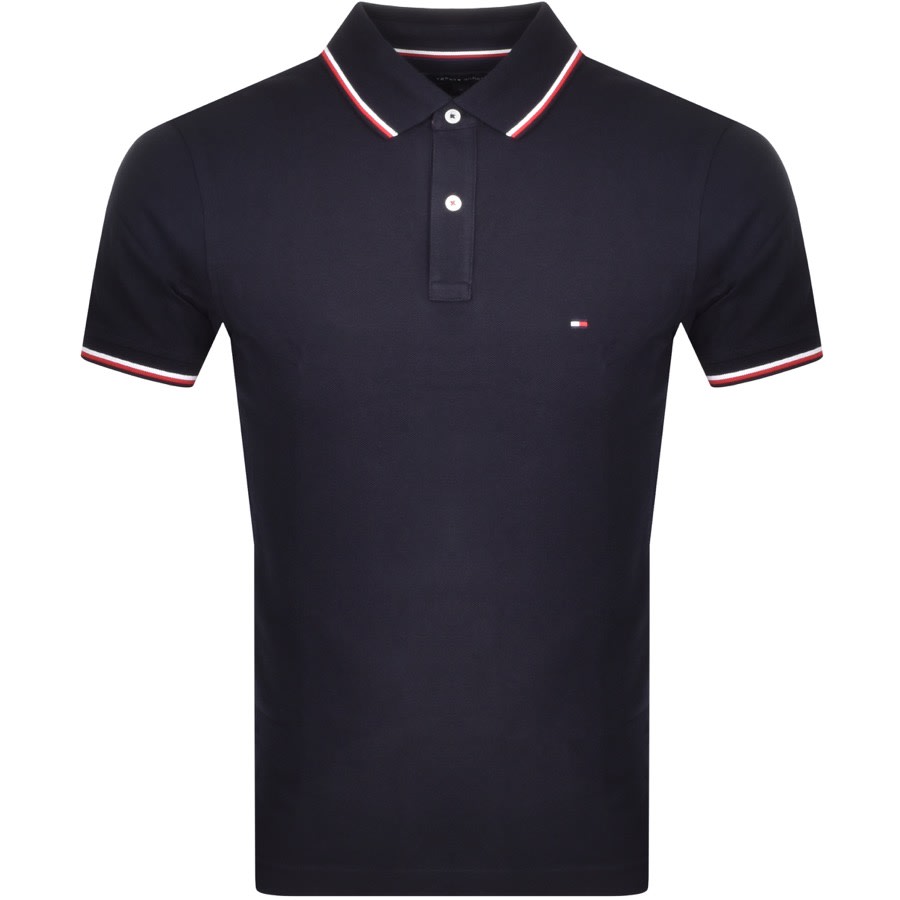 Alternative Image for ProductTommy Hilfiger Tipped Slim Fit Polo T Shirt Navy1